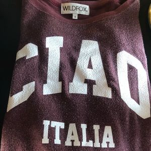 wild fox burgundy sweater!!